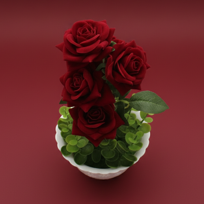 Maceta de Rosas Artificial.Modelo:HL-FAC9761
