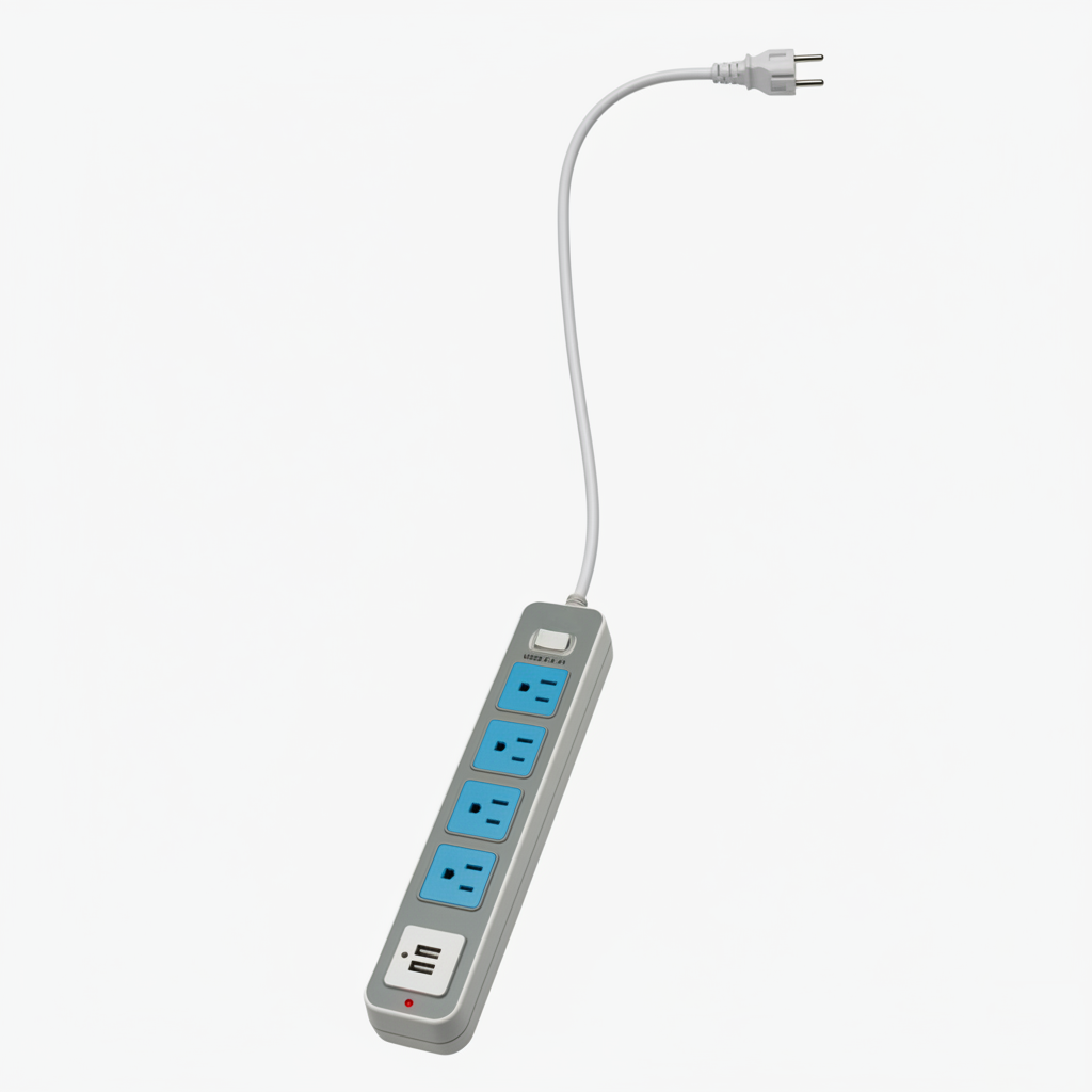 Multicontacto de 4 entradas y 2 puertos USB HL6N