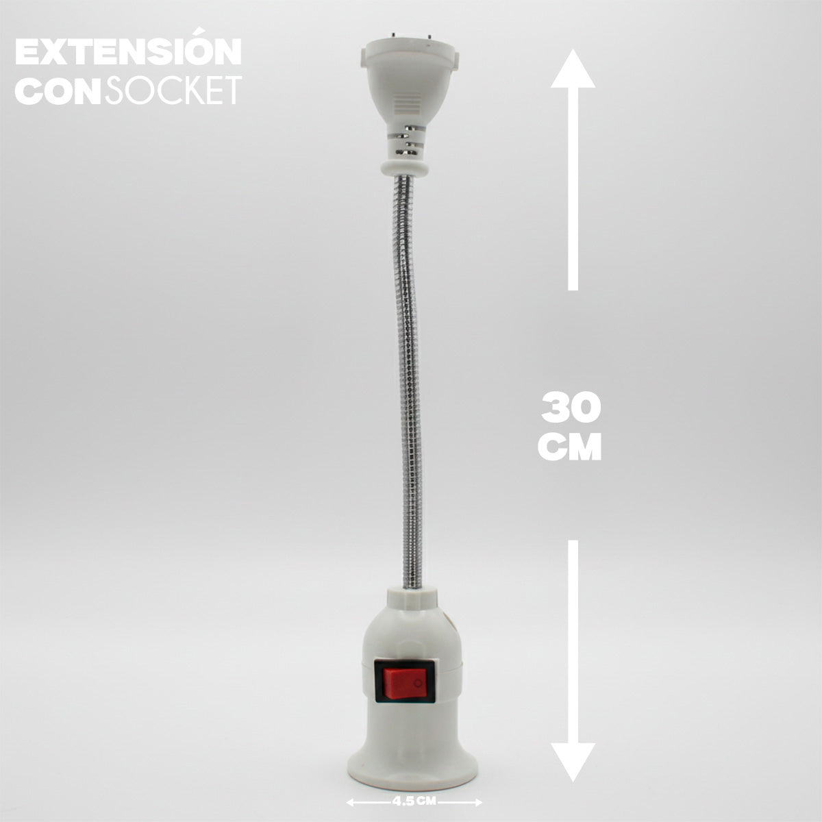 "Manguera larga con cabezal de lámpara de interruptor. Modelo: HL-DX9628"