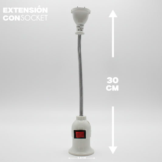 "Manguera larga con cabezal de lámpara de interruptor. Modelo: HL-DX9628"