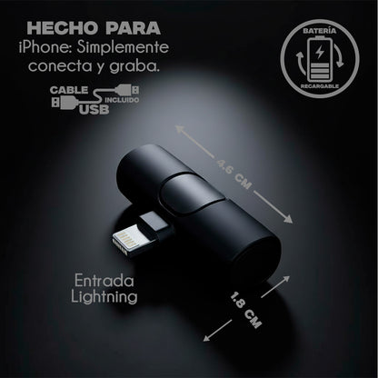 Micrófono Lavalier Inalámbrico Apple Modelo HL-MIC5400
