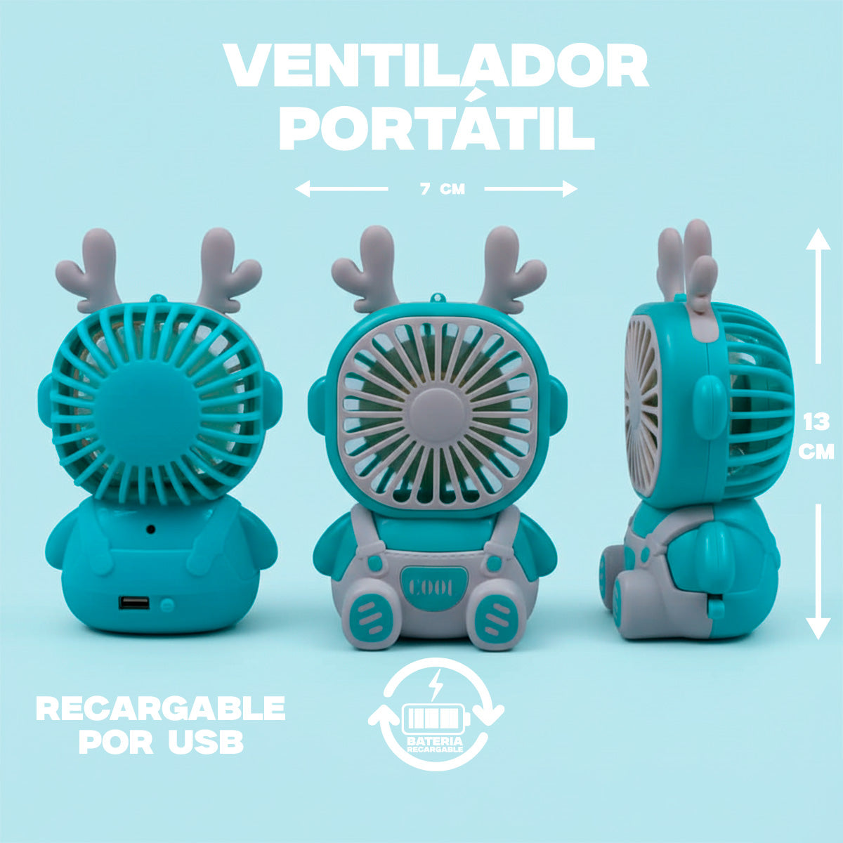 Ventilador portátil: HL-VEN8652