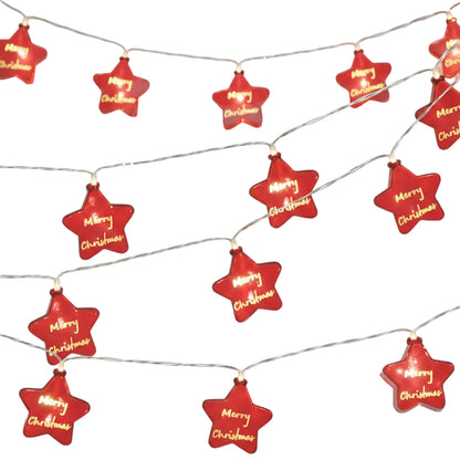 Serie de estrellas metálicas rojas DML8260