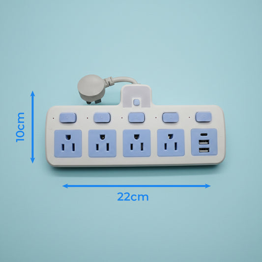 "Multicontacto 4 enchufes. Modelo: HL-303T-MUL"