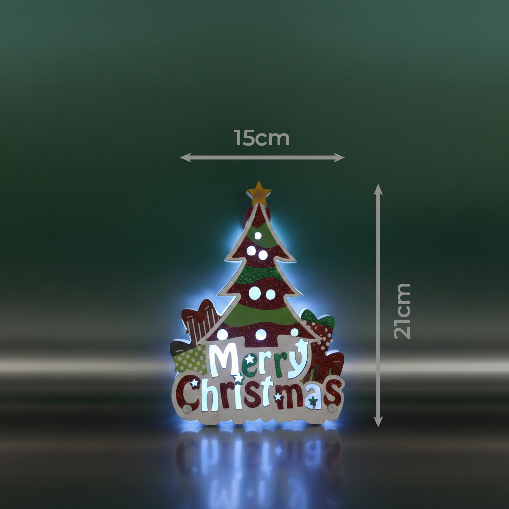 Adorno Navideño en Forma de Árbolito con Luz, Modelo:HL-HDS8792