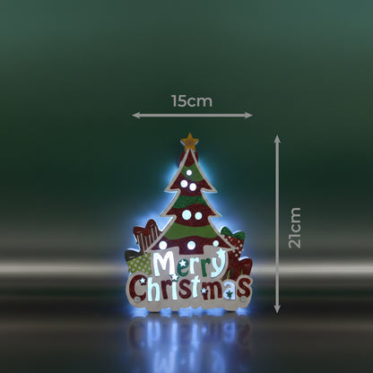 Adorno Navideño en Forma de Árbolito con Luz, Modelo:HL-HDS8792