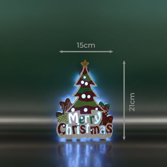 Adorno Navideño en Forma de Árbolito con Luz, Modelo:HL-HDS8792