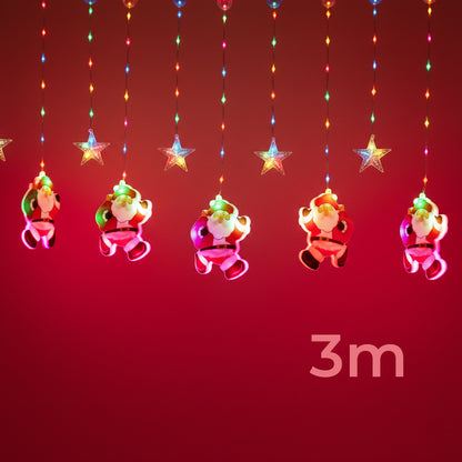 Serie de luces de santa claus y estrellas de luz LED DML8241
