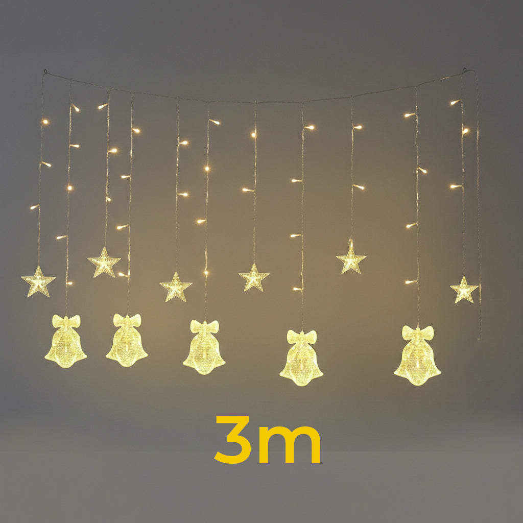 Luces colgantes de campana y estrella DML8232