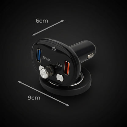 Transmisor Bluetooth FM Auto Manos Libres Cargador 2 Usb - TC6762