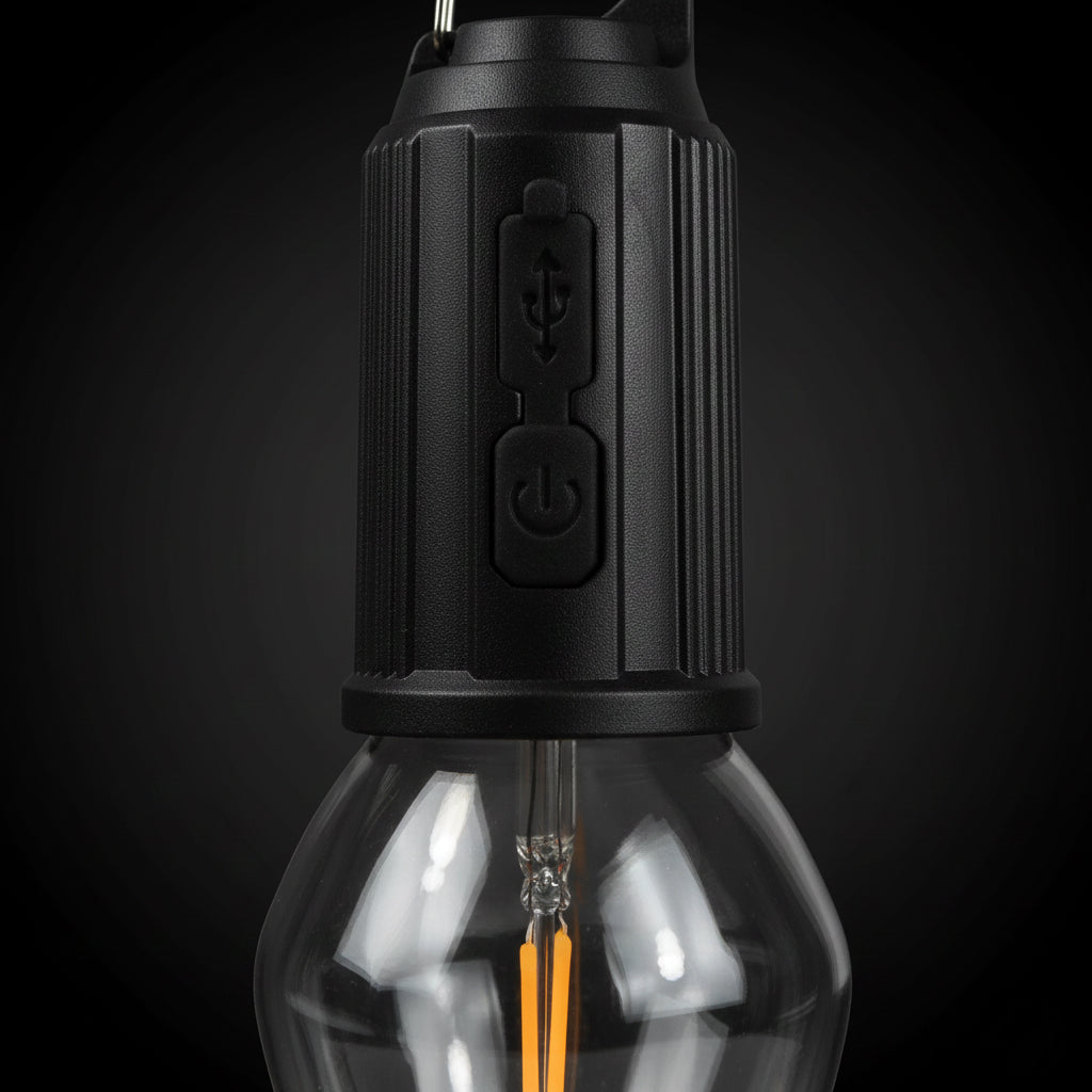 "Luz de camping, recargable por USB. Modelo: HL-LAM8335"