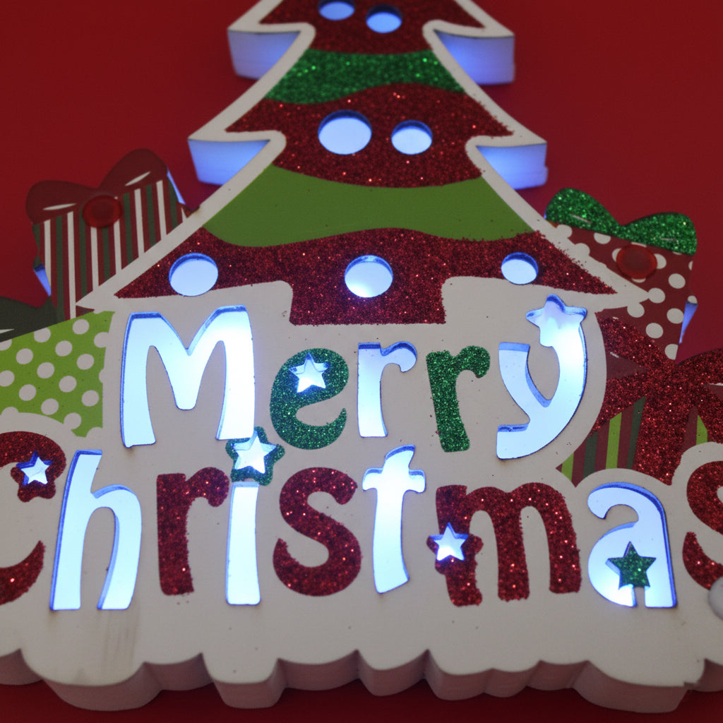 Adorno Navideño en Forma de Árbolito con Luz, Modelo:HL-HDS8792