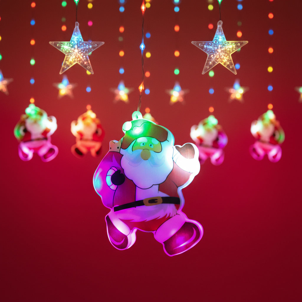 Serie de luces de santa claus y estrellas de luz LED DML8241