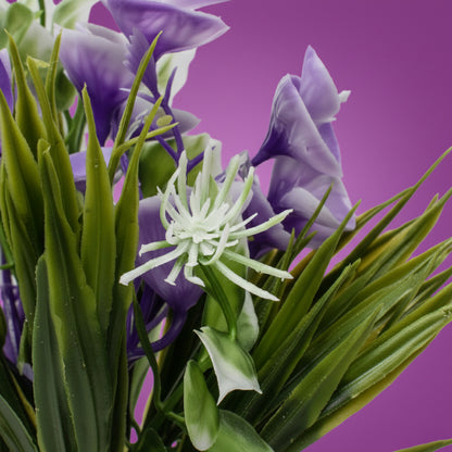 Flor decorativa artificial con capullo abierto FAC5915