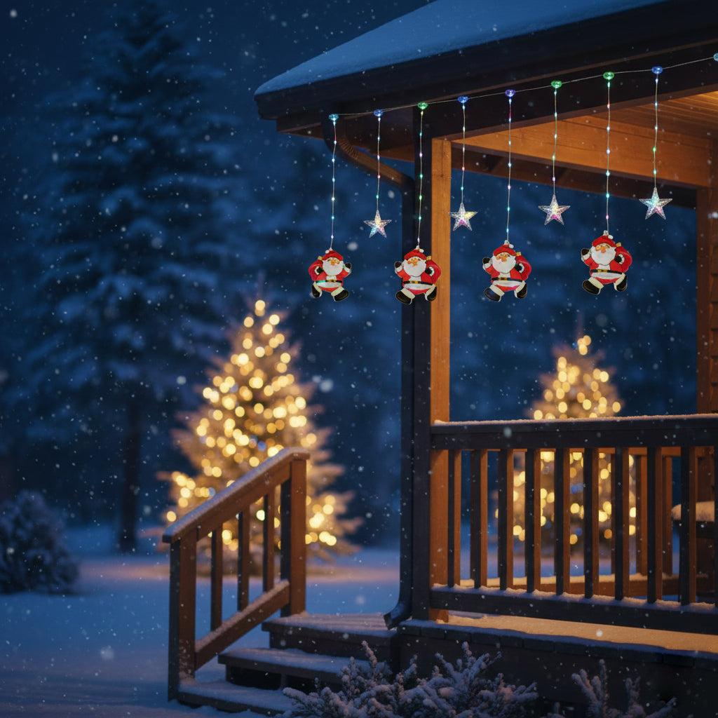 Serie de luces de santa claus y estrellas de luz LED DML8241