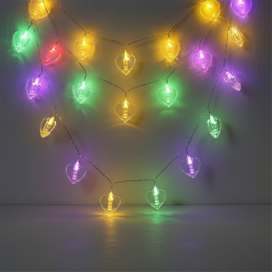 Guirnalda de pinzas en forma de corazón COL105G5