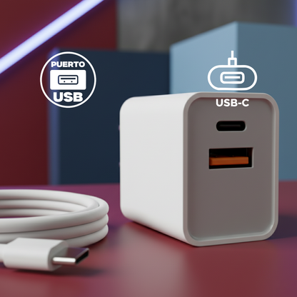 Cargador tipo USB y tipo C HL-CARG8889