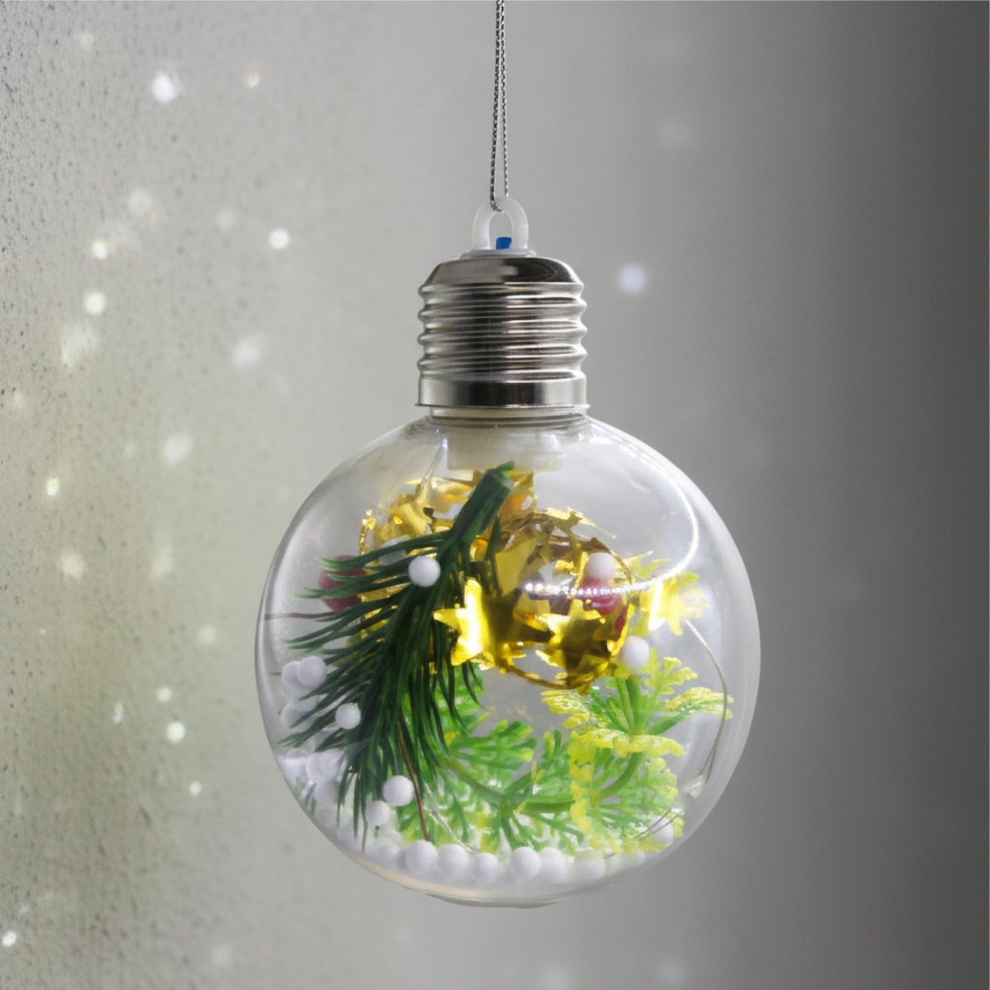 Bola de luz de 8 cm + luces intermitentes de colores HL-SDH8806