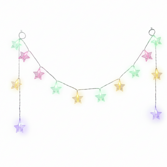 Serie de pinzas en forma de estrellas de colores COL104G4