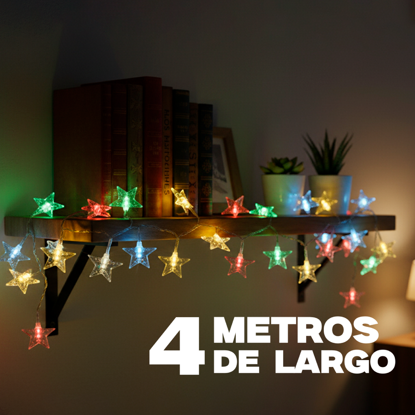 Serie de pinzas en forma de estrellas de colores COL104G4