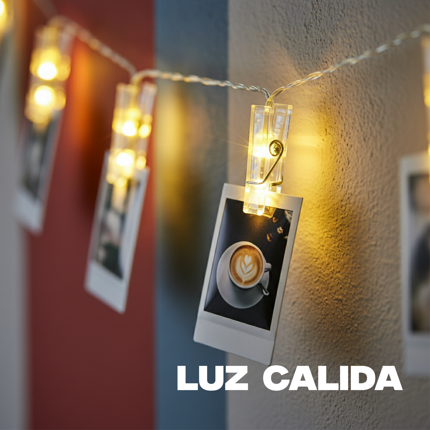 Serie de luces LED decorativa de pinzas COL112G12