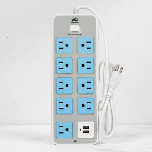 1 Multicontacto 9 entradas y 2 puertos USB. Modelo: HL10N