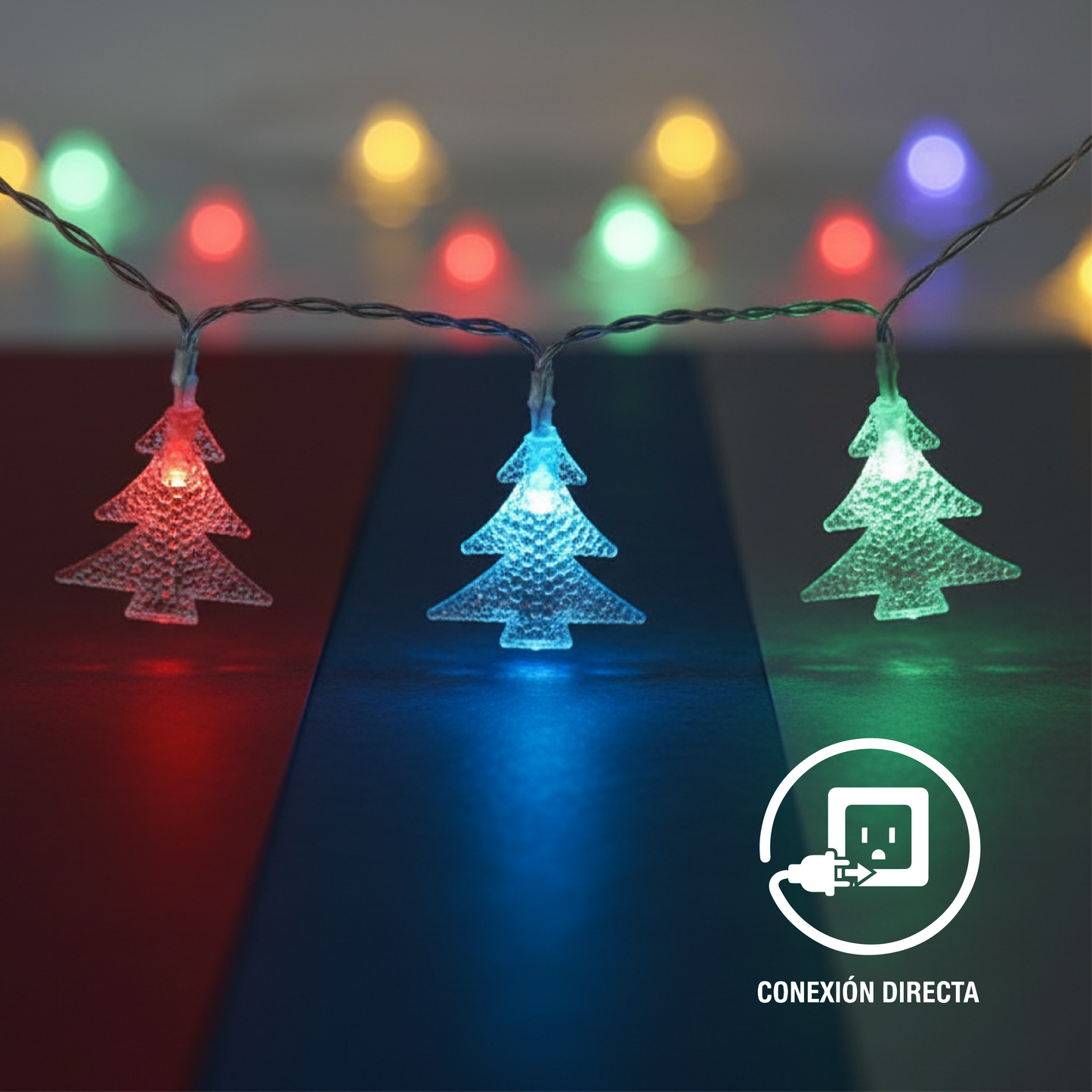 Serie de luces de con forma de árbol de navidad DML8275