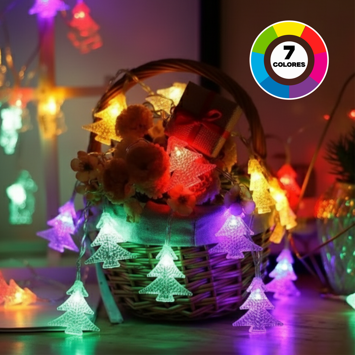 Serie de luces de con forma de árbol de navidad DML8275