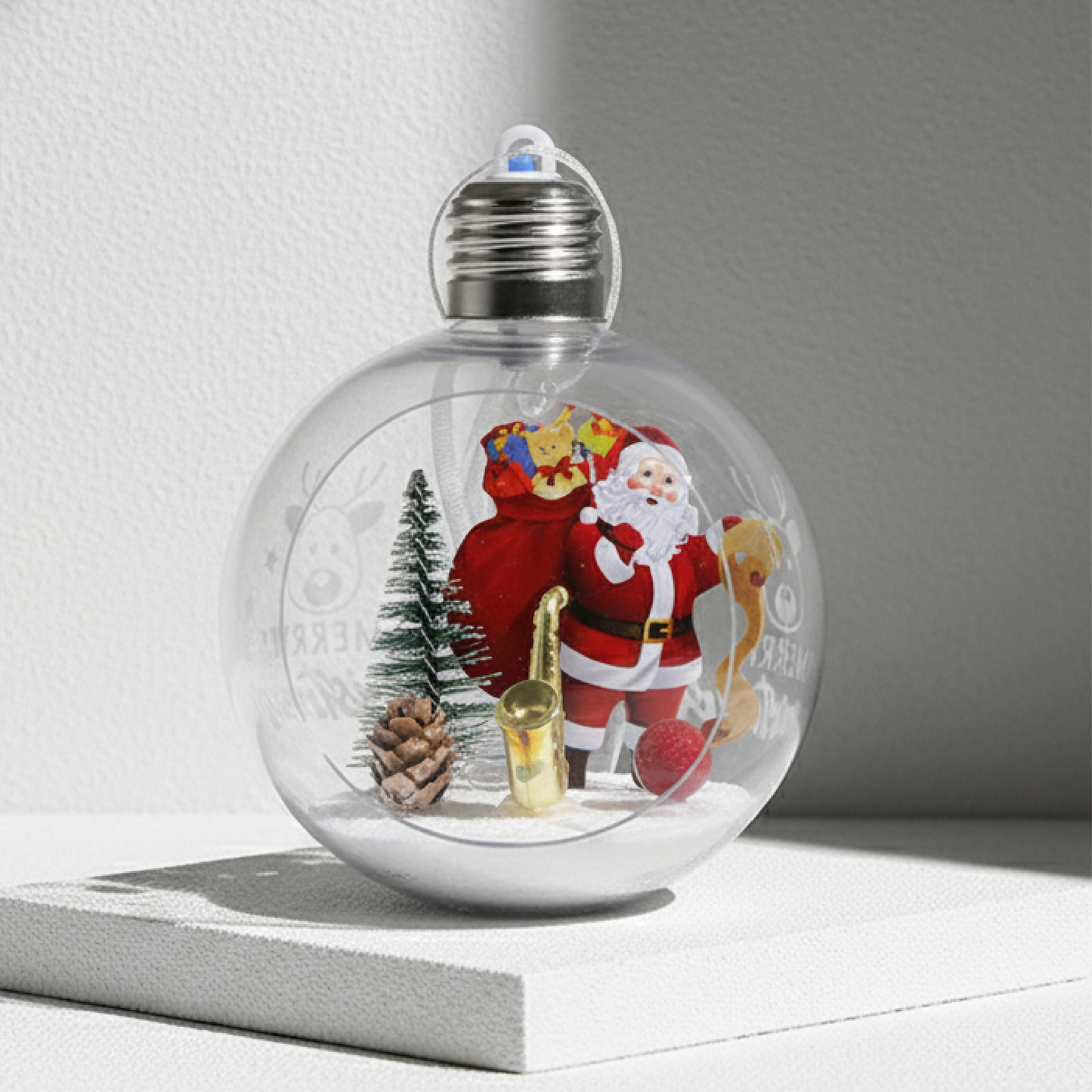 Bola de luz de 10 cm + luces intermitentes de colores HL-SDH8807