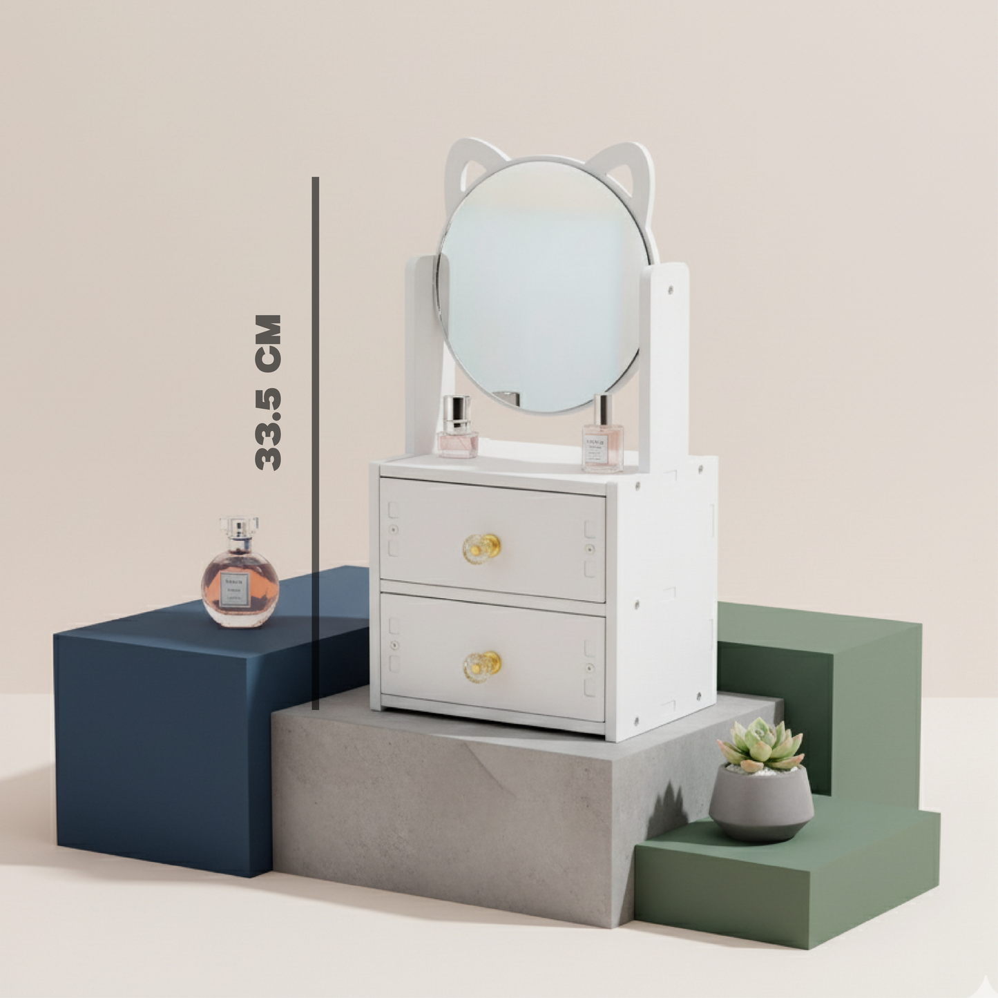 Mini cajonera con espejo HL-HZH4306