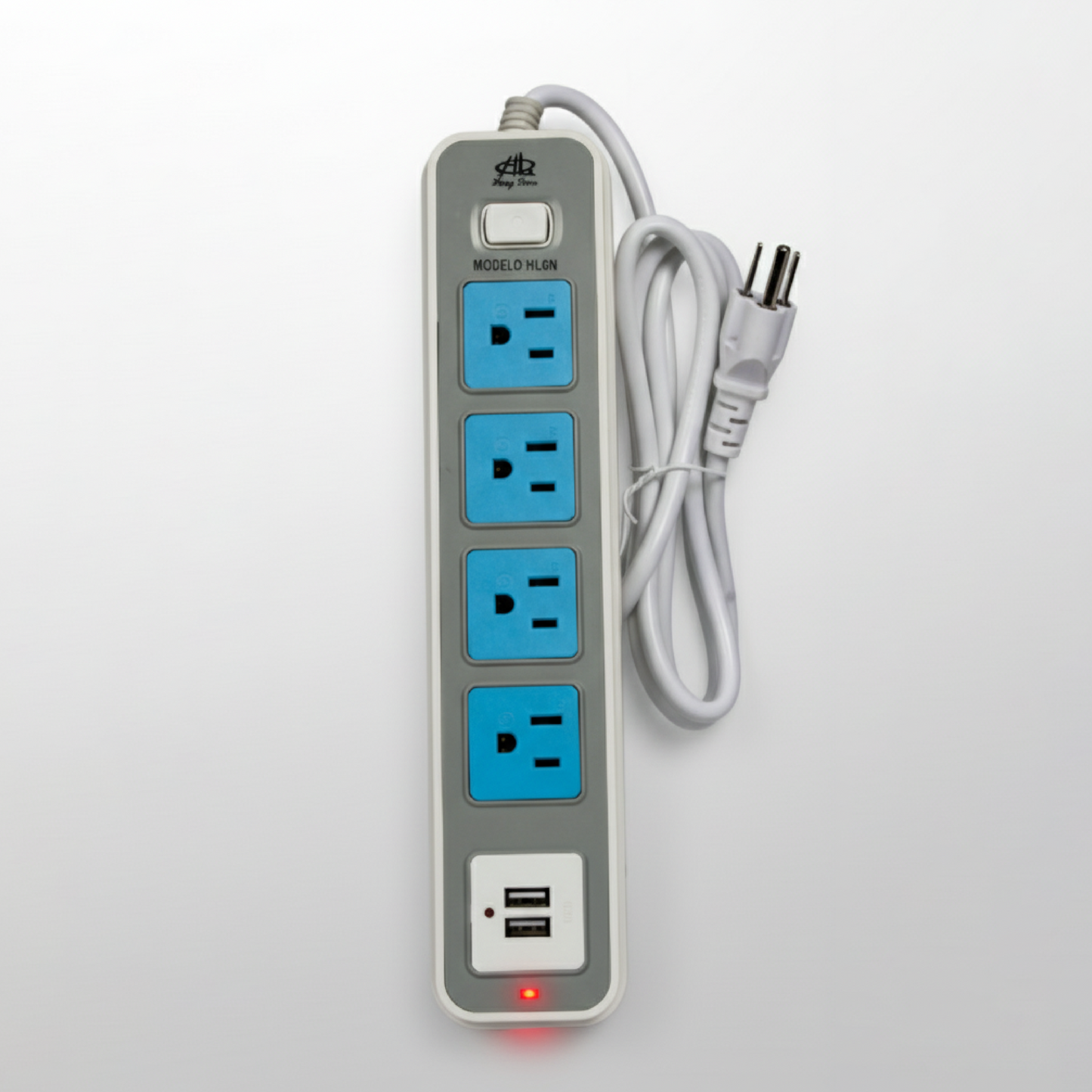 Multicontacto de 4 entradas y 2 puertos USB HL6N