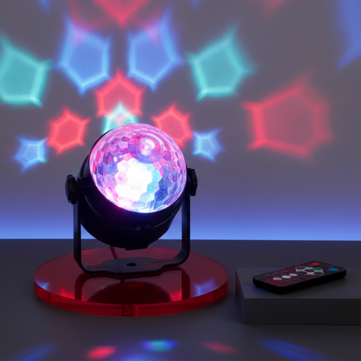 Luz de techo rotativa de colores. Modelo INT072