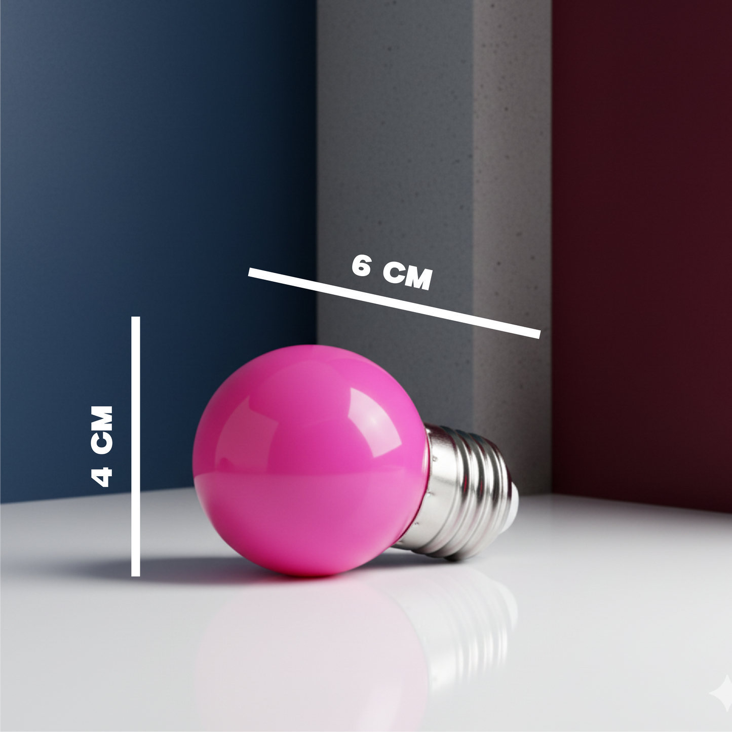 Bombilla LED de color rosa MODA-FOC71M
