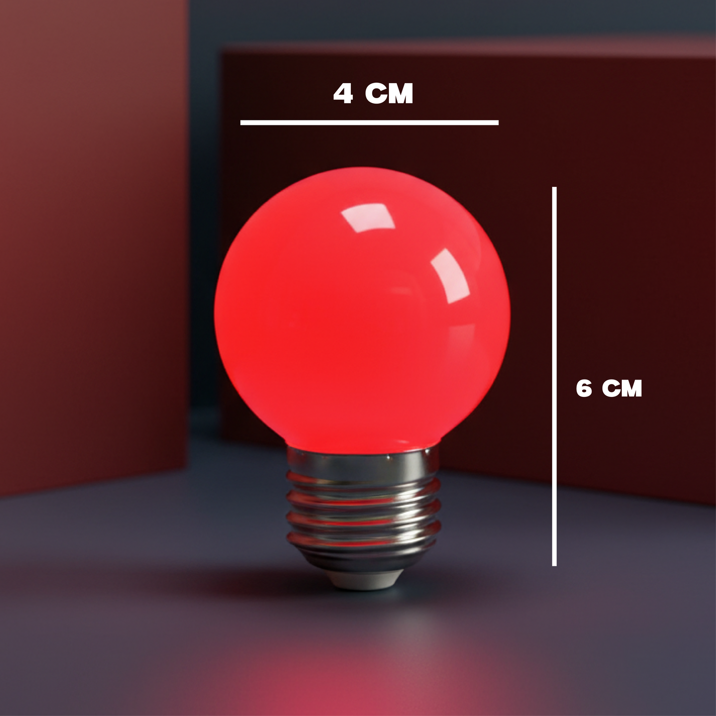 Bombilla de color rojo MODA-FOC71R