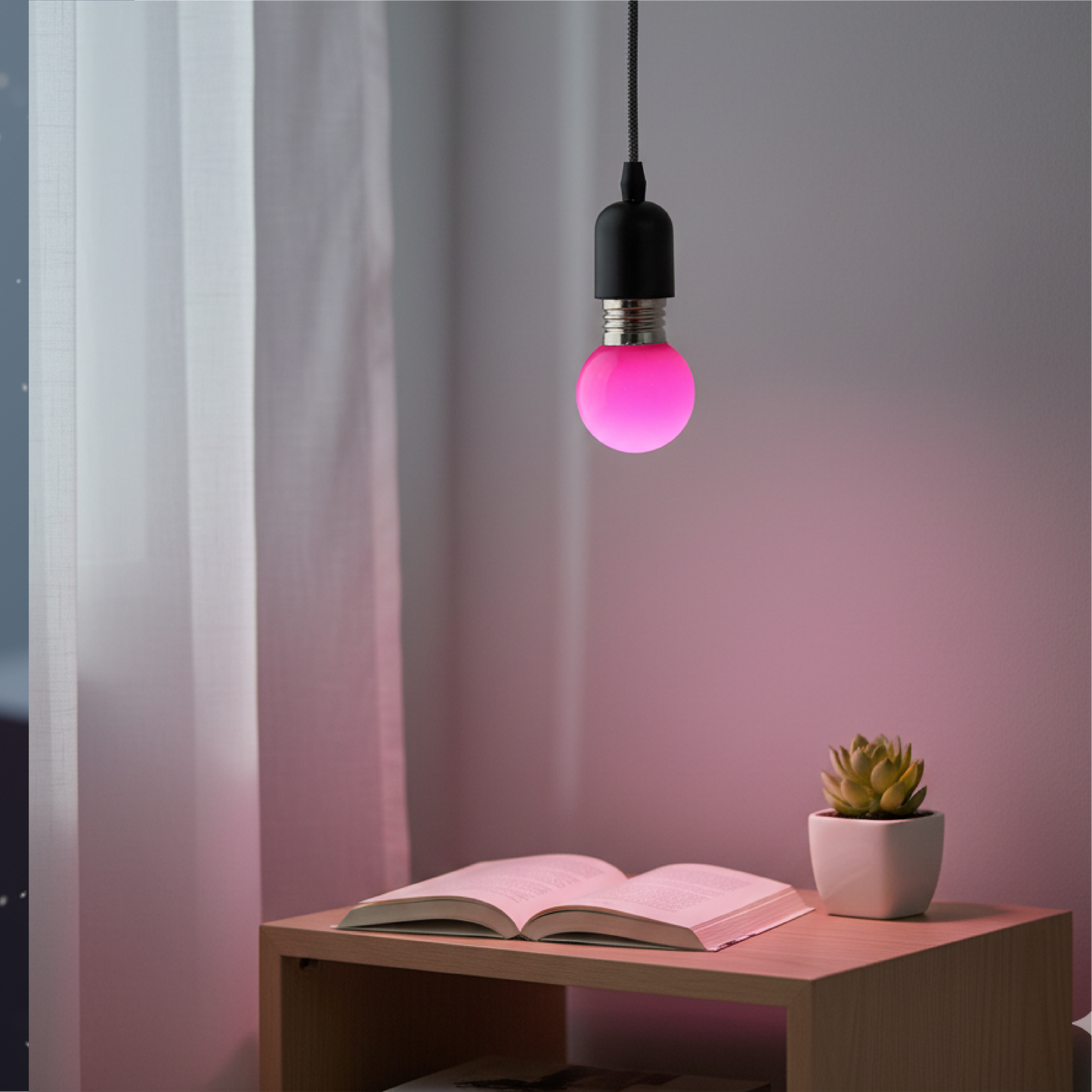 Bombilla LED de color rosa MODA-FOC71M