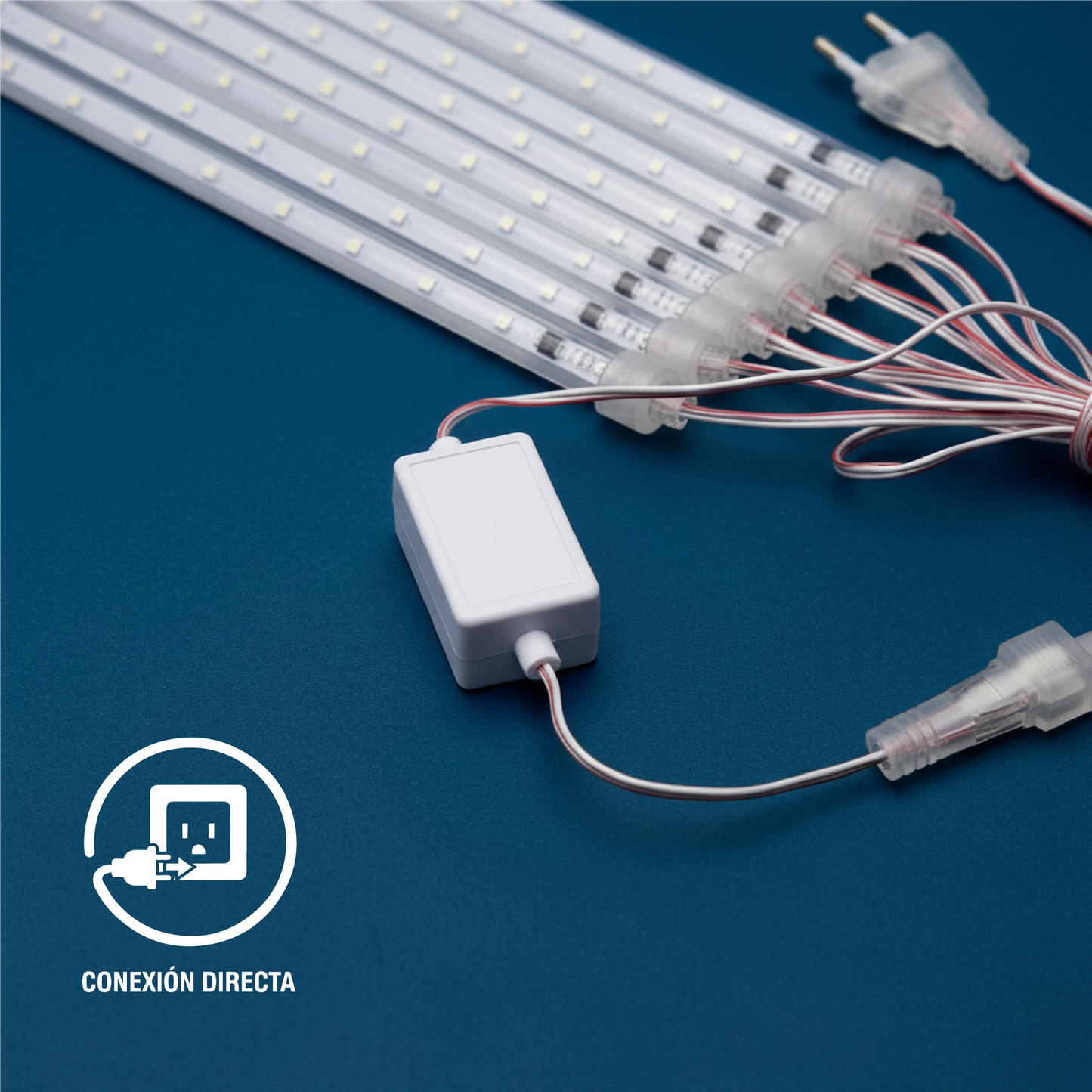 Serie de 8 tubos con luz de colores.Modelo:DML8252