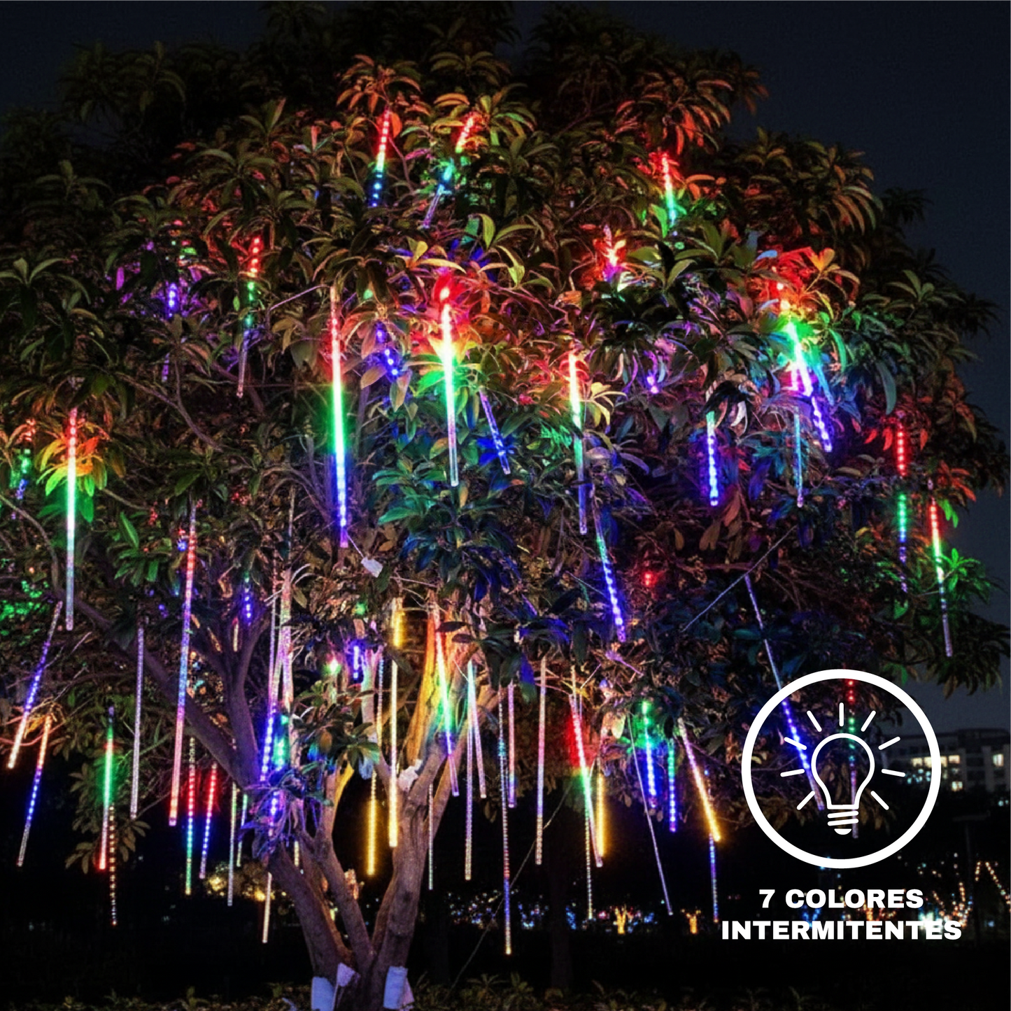 Serie de 8 tubos con luz de colores.Modelo:DML8252