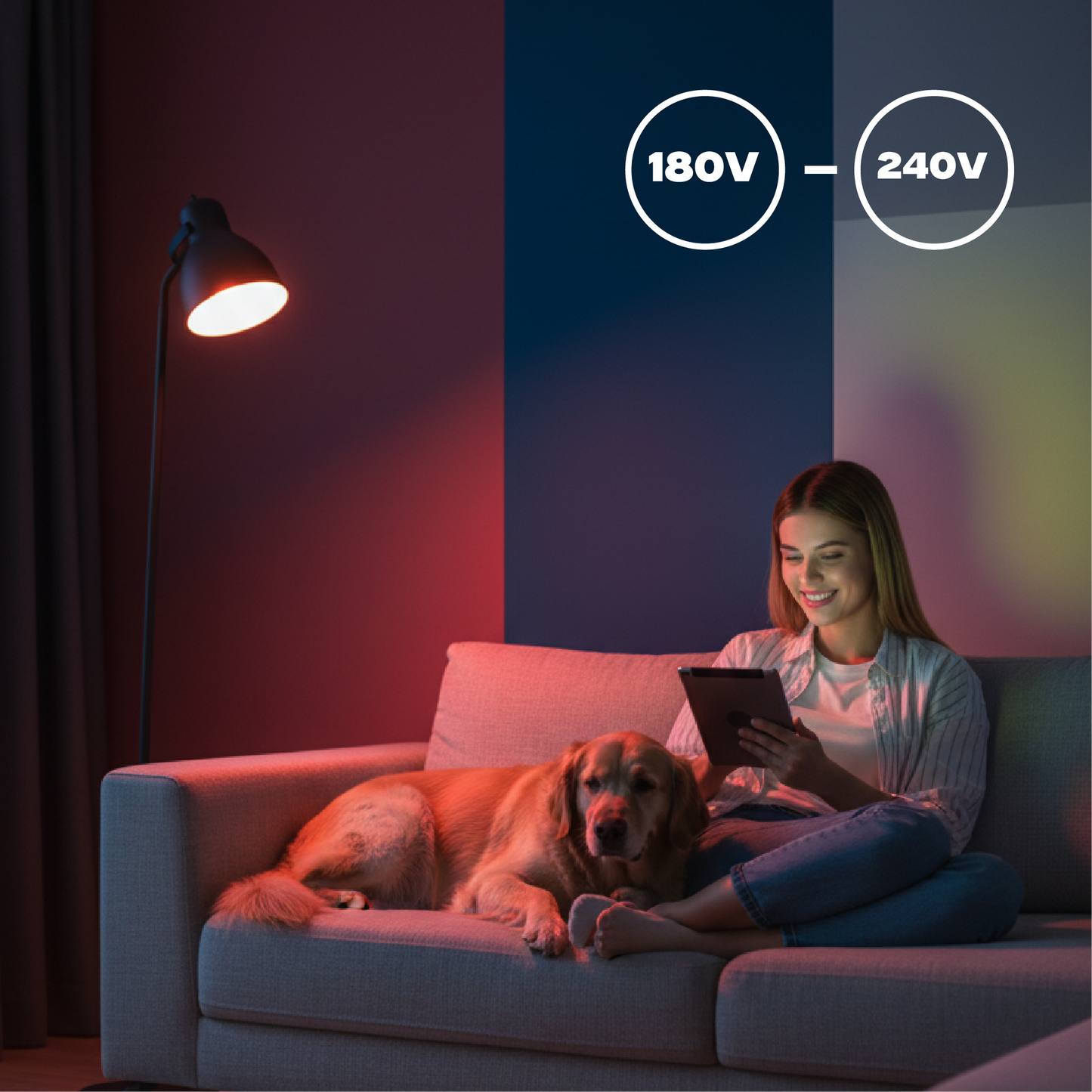 Foco LED LUZ MULTICOLOR/LUZ BLANCA INT001